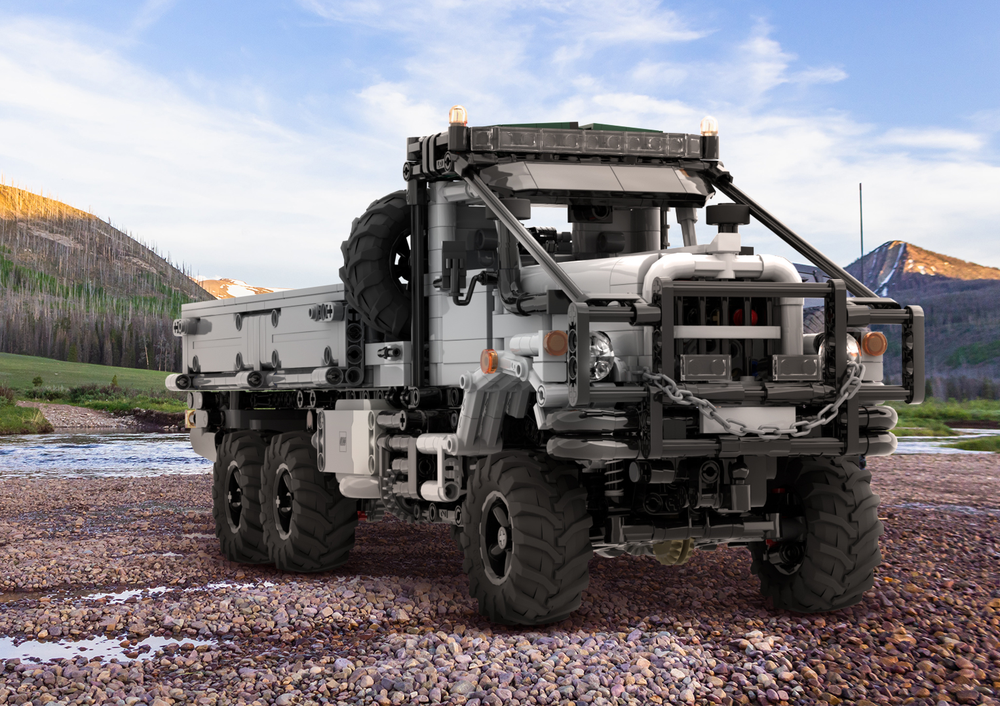 Lego Off-road truck KrAZ 255 v2.0 aka Tayga 6455B 6x6 RC