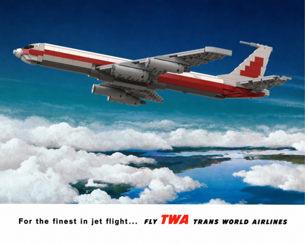 Lego Boeing 707-120 - Trans World Airlines Livery (1:100)