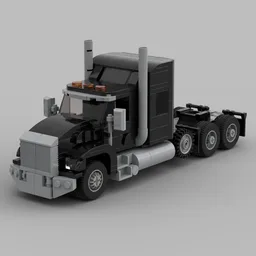 Kenworth T800 Semi truck (Black)