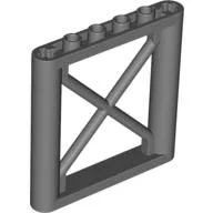 Support 1 x 6 x 5 Girder Rectangular / Dark Bluish Gray