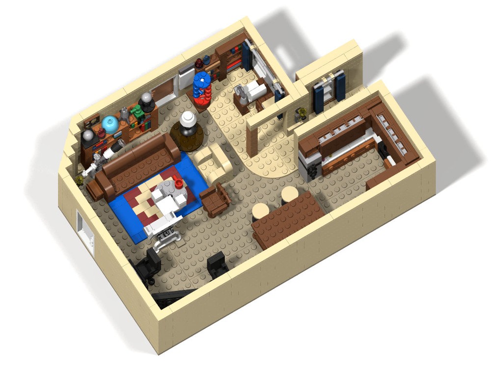 Lego Big Bang Theory_Living room+Kitchen