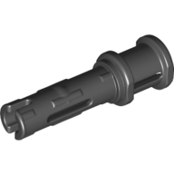 Lego Technic Pin Long with Friction Ridges Lengthwise and Stop Bush [2 Lateral Holes, Small Pin Hole]