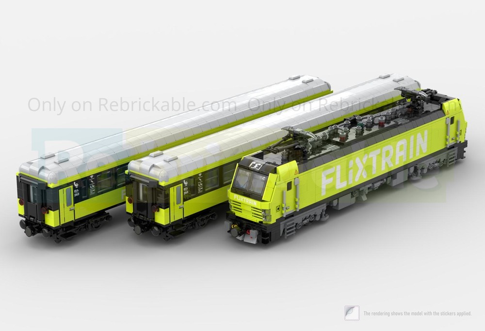 Lego FLIXTRAIN - Electric Locomotive BR193 Vectron with Coaches Bmmz 264.4F
