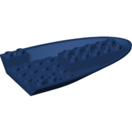 Lego Aircraft Fuselage Curved Forward 6 x 10 Bottom / Dark Blue