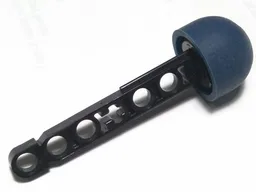 Projectile, Technic Competition Arrow, Beam Shaft with Solid Dark Blue Rubber End