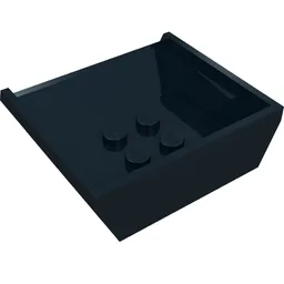 Tipper Bed Small, 3 x 4 Anti-studs / Black