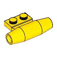 Engine - Smooth, Small 1 x 2 Side Plate [With Axle Holders] / Yellow