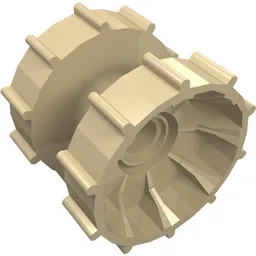 Technic Tread Hub / Tan