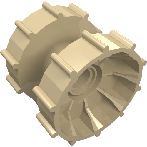 Lego Technic Tread Hub / Tan