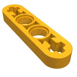Technic Beam 1 x 4 Thin / Medium Orange