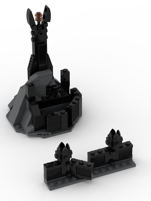 Lego Barad Dur and the black gate