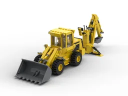 John Deere 544B with Backhoe attachment