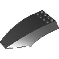 Lego Windscreen 10 x 6 x 2 Curved / Black