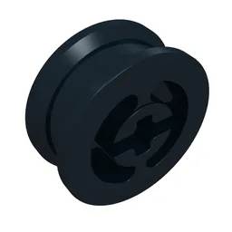 Wheel with Split Axle hole / Black