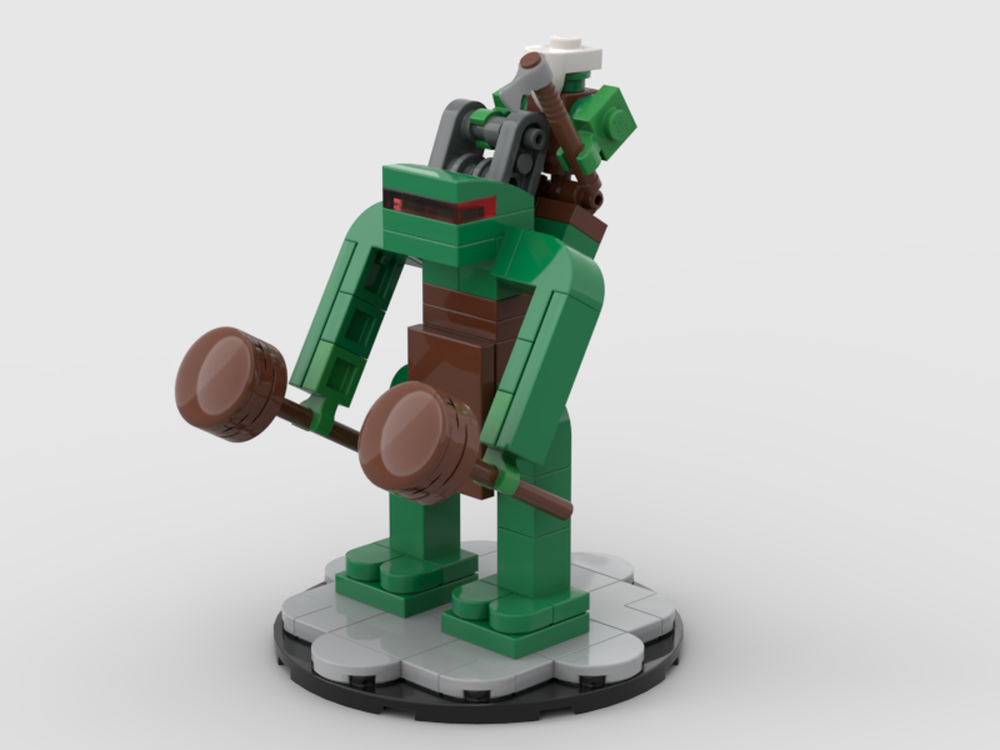 Lego Orruk Kruleboyz Breaka-Boss on Mirebrute Troggoth