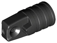 Hinge Cylinder 1 x 2 Locking with 1 Finger and Axle Hole On Ends [No Side Slots]