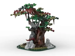 Cemetery Tree and Statue