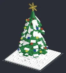 Snowy Christmas Tree