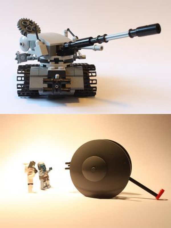 Lego Jangerfaust vs Scrapyard Droid Cannon