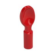 Lego Equipment Cutlery - Spoon, Flat Bottom / Red