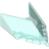 Windscreen 6 x 4 x 1 1/3 Pointed / Trans-Light Blue
