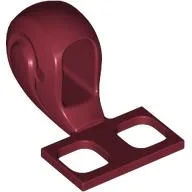 Minifig Hipwear Tail, Fluffy Squirl / Dark Red