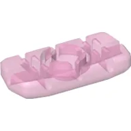 Clikits Icon, Rectangle 3L with Hole / Trans-Pink