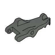 Animal Body Part, Alligator / Crocodile / Dragon Upper Jaw / Dinosaur Tongue / Dark Gray