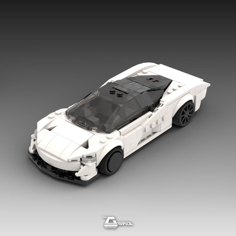 Lego McLaren Speedtail 8stud wide - White