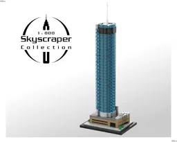 Westin Peachtree Plaza 1:800 Scale