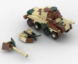 LEGO ww2 Sdkfz 234 (1/2/4 versions) 1:45 scale