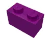 Brick 1 x 2 / Purple