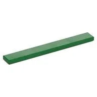 Tile 1 x 8 with Groove / Green