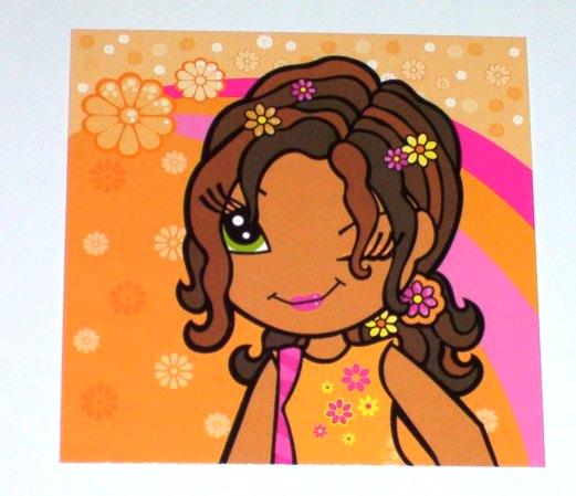 Lego Clikits Insert 10 x 10 for Frame, 'Daisy' Winking Print