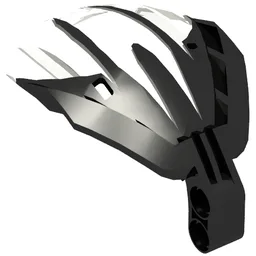Windscreen Bohrok 4 x 5 x 7 Marbled Trans-Clear Pattern / Black