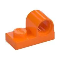 Plate Special 1 x 2 with Pin Hole on Top / Orange