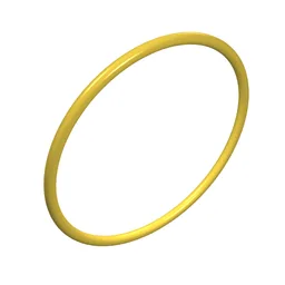 Technic Rubber Belt Large [33mm ID] [Round Cross Section] / Yellow