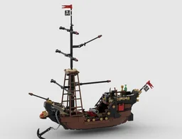 Lego Moc Pirate Ship/ Brig v4.0