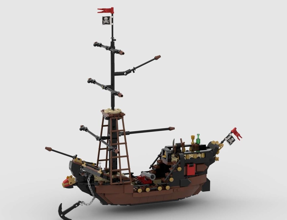Lego Moc Pirate Ship/ Brig v4.0