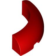 Lego Brick Round Corner 4 x 4 x 1 / Red