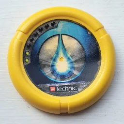 Large Figure Throwing Disk, Scuba / Sub, 2 Pips, Waterdrop Logo Print