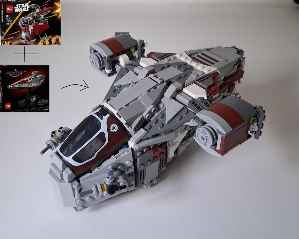 Lego Razor Crest - Alternative build for Ahsoka's inteceptor and Acclamator-class assault ship