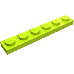 Plate 1 x 6 / Lime