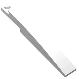 Brick Curved 10 x 1 [Symmetric Inside Ridges] / White