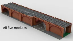 Elevated Railway Tracks - Straight Collection