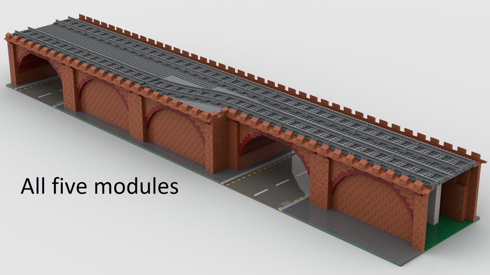 Lego Elevated Railway Tracks - Straight Collection