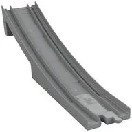 Duplo Train Track Bridge End Section With Bottom Support (New Style) / Light Bluish Gray