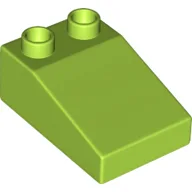 Duplo Brick 3 x 2 Slope 33° / Lime