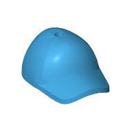 Lego Hat / Cap Short Curved Bill with Seams and Hole on Top / Dark Azure