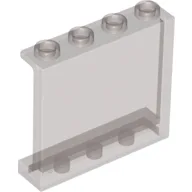 Panel 1 x 4 x 3 [Side Supports / Hollow Studs] / Trans-Brown